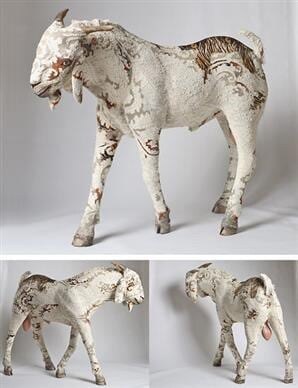 Jagannath Panda — Scape Goat II, cloth pasted on fibreglass
