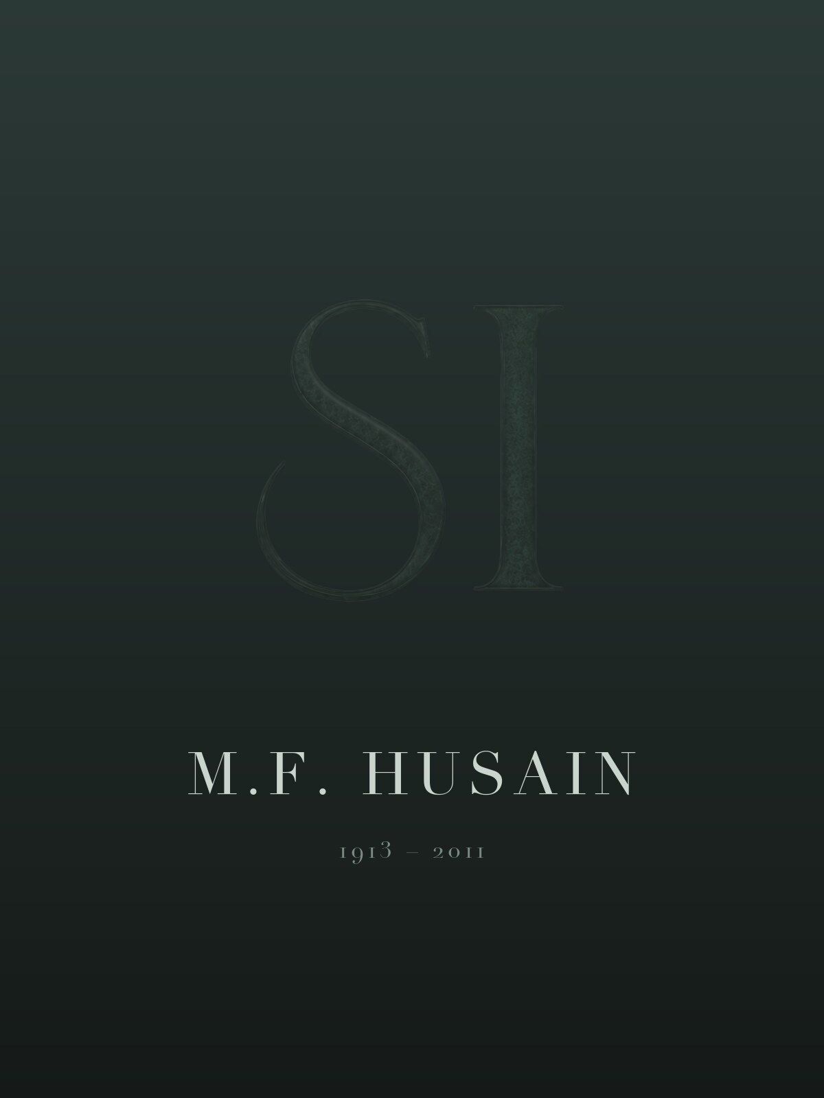M.F. Husain — Sculpted India